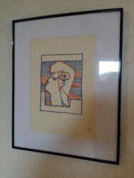 Lithographie de JEAN COCTEAU "Mariane"